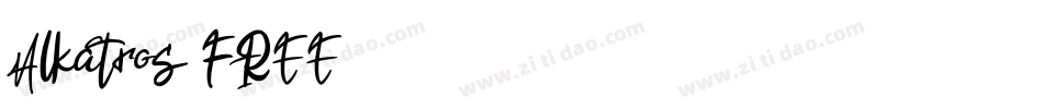 Alkatros FREE字体转换